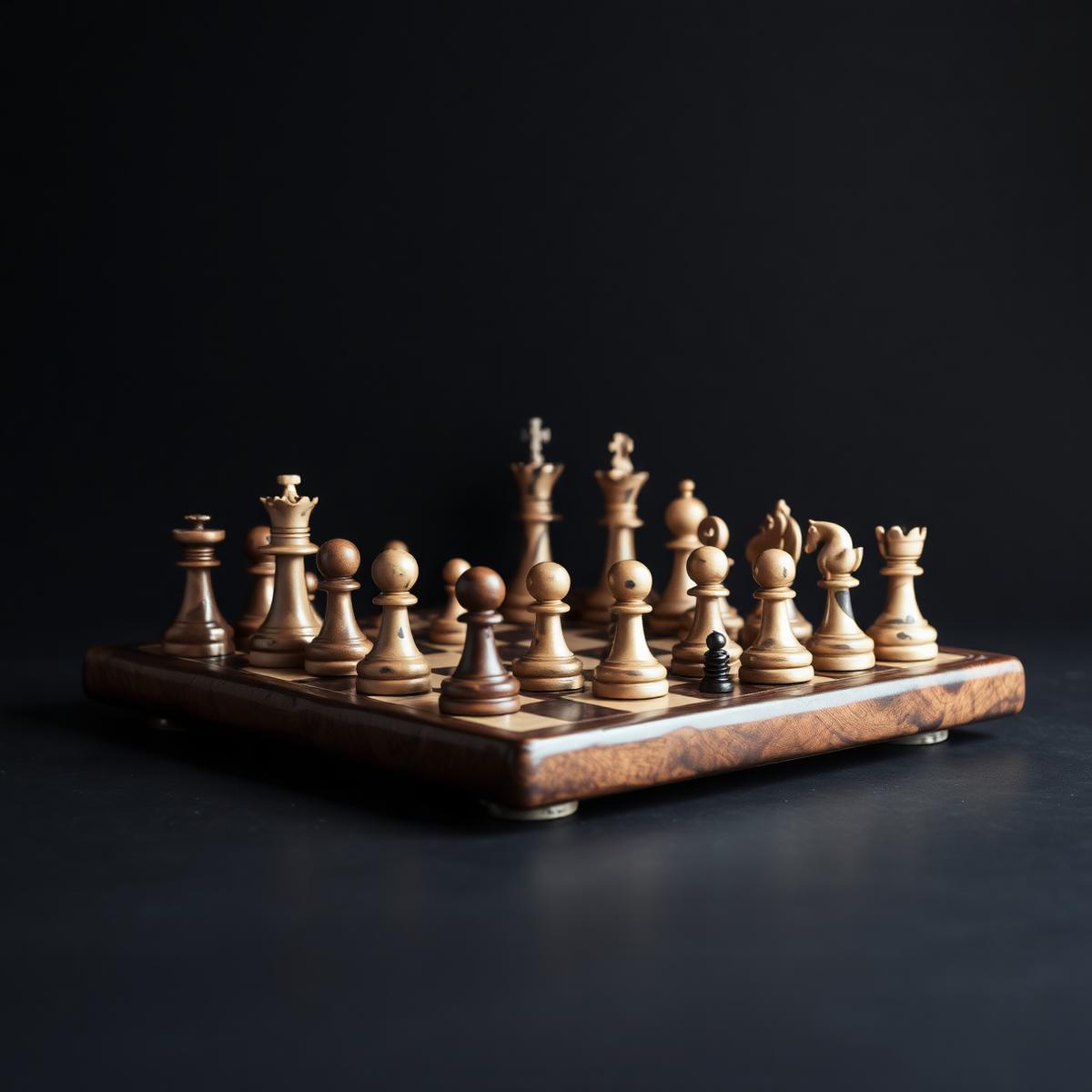 Hand-painting and finishing a clay chess set